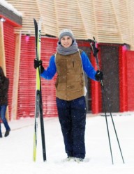 Лыжная база в Горкинско-Ометьевском лесу