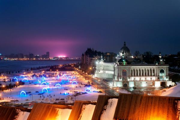 Экскурсия по вечерней новогодней Казани