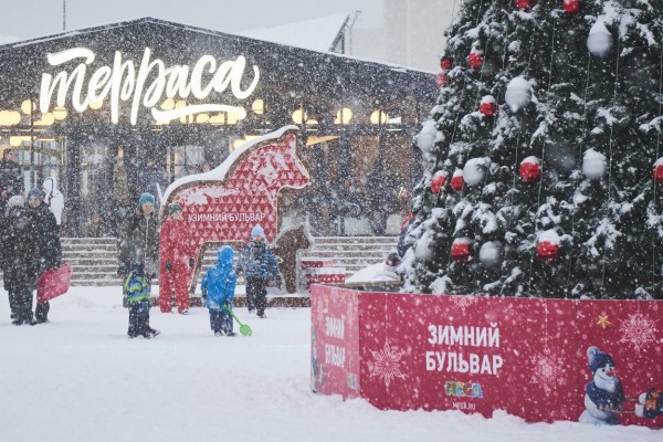 Открытие Зимнего бульвара в Меге